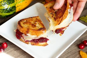 Turkey Cranberry Grilled Cheese