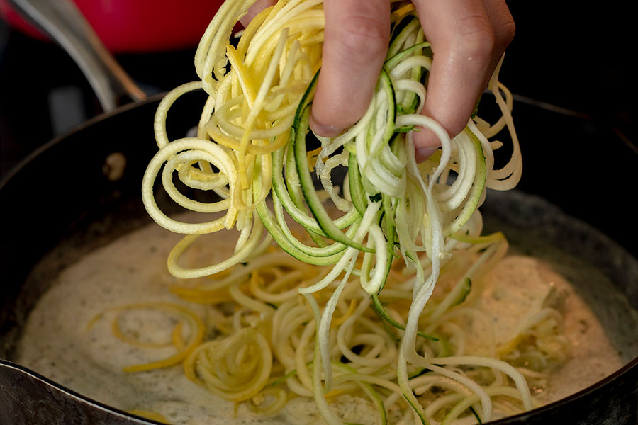 Healthy Zucchini Noodle Pasta