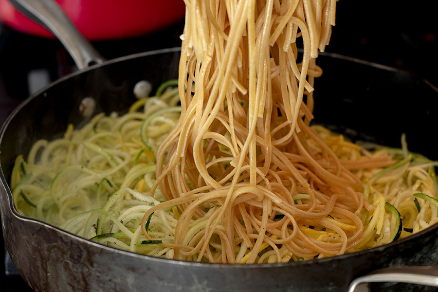 Healthy Zucchini Noodle Pasta