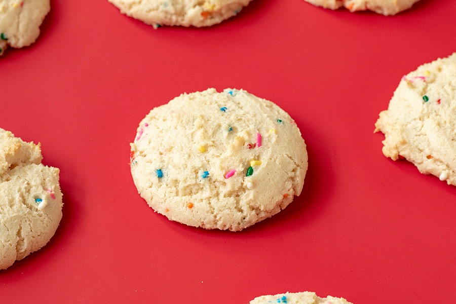 Rainbow Sprinkle Cake Mix Cookies