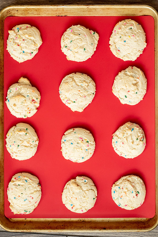 Rainbow Sprinkle Cake Mix Cookies
