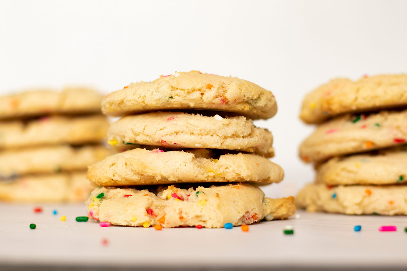 Rainbow Sprinkle Cake Mix Cookies