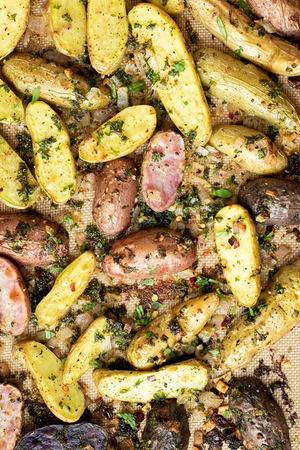 Garlic Herb Potato Wedges