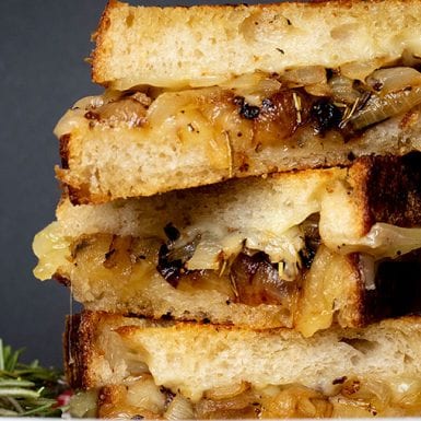 Rosemary Caramelized Onion Grilled Cheese