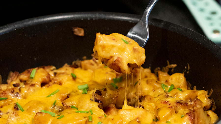 Potato Sausage Breakfast Skillet – Chef Shamy