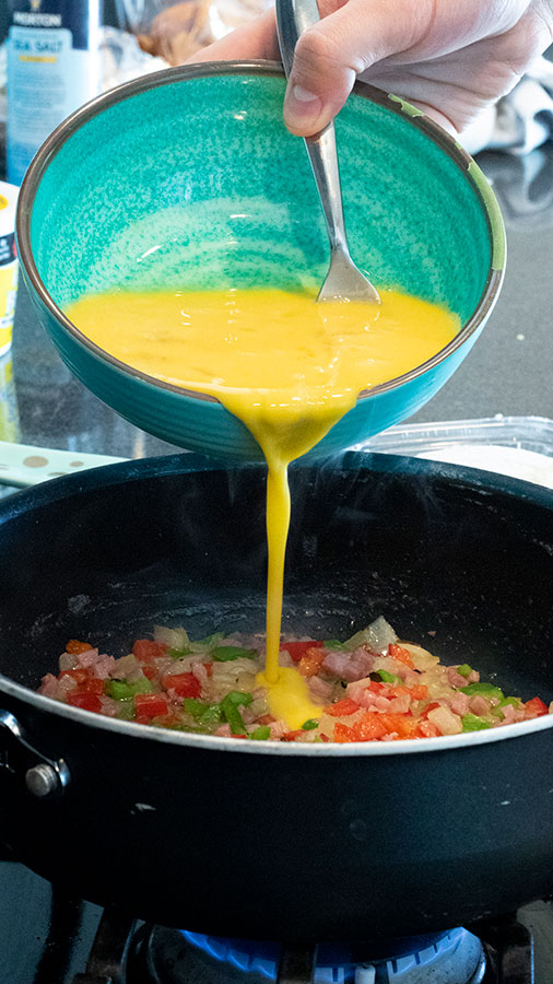 Denver Omelet Scrambled Eggs Skillet - The Chunky Chef