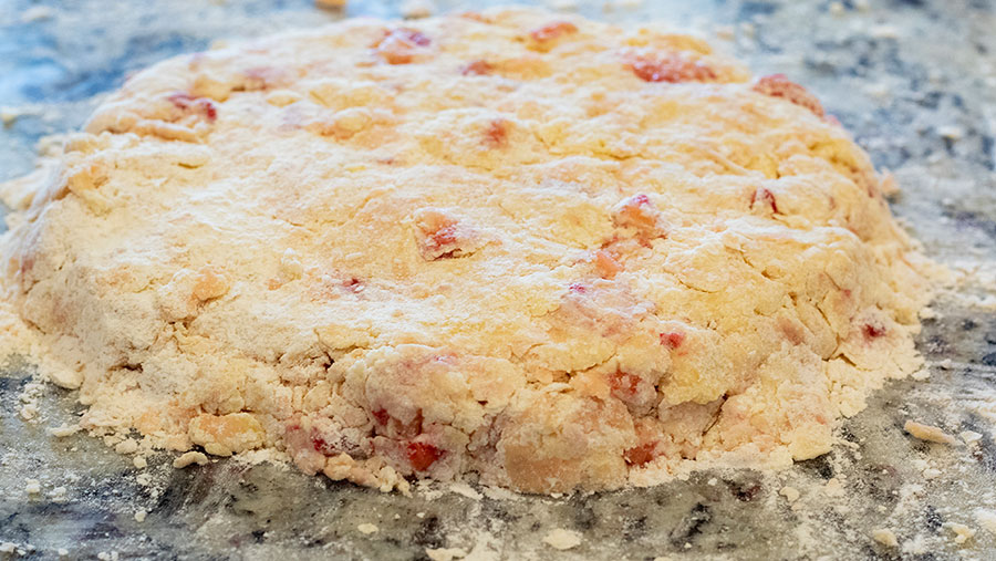 Glazed Strawberry Scones