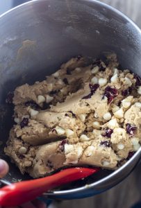 White chocolate cranberry cookie