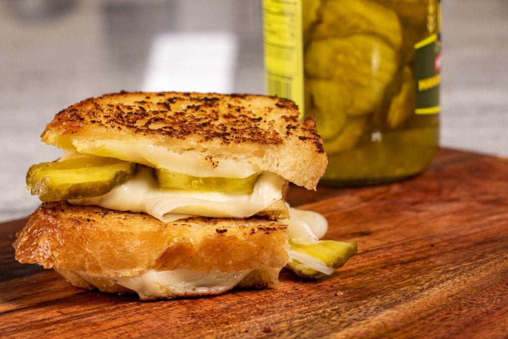 Dill Pickle Grilled Cheese
